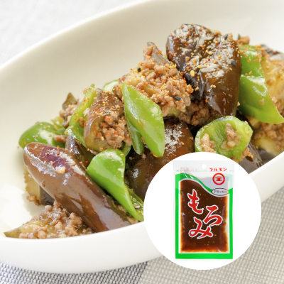 なすびとひき肉のもろみ炒め