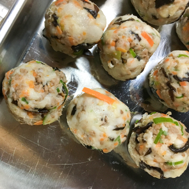 里芋コロッケ　in　きくらげ佃煮